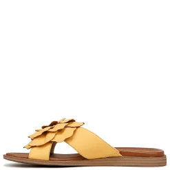 Discount SOUL Naturalizer Women's , Joyful Slide Amber Glow Faux Leather