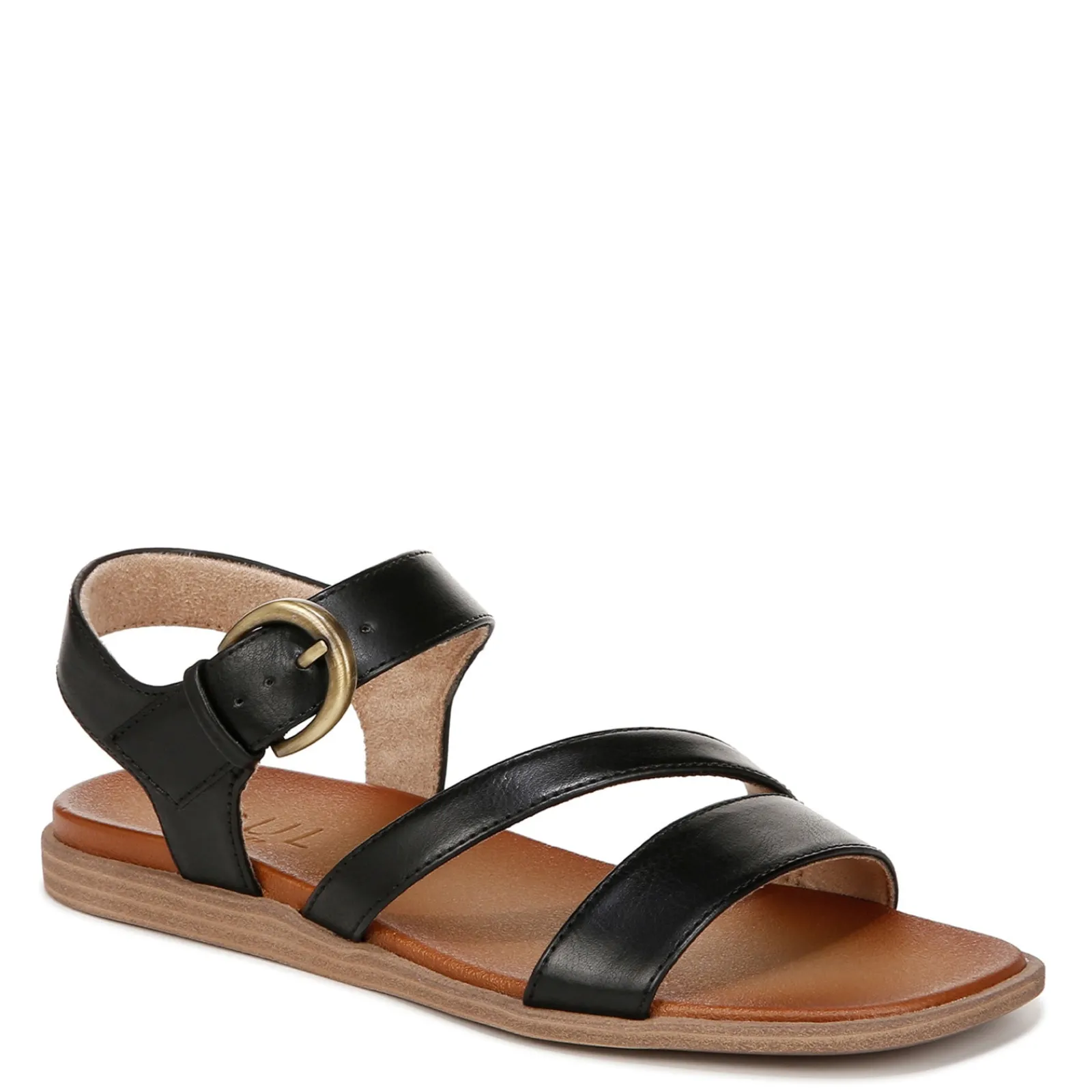 Best SOUL Naturalizer Women's , Jayvee Sandal Black Faux Leather