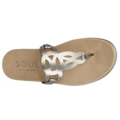 Best SOUL Naturalizer Women's , Janice Sandal Pewter