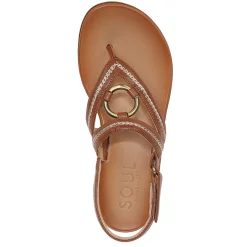 New SOUL Naturalizer Women's , Sunny Thong Sandal Brown