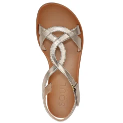 Outlet SOUL Naturalizer Women's , Solo Sandal Warm Silver