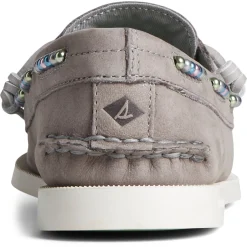 Outlet Sperry Women's , Authentic Original 2-Eye Beaded Boat Shoe Grey