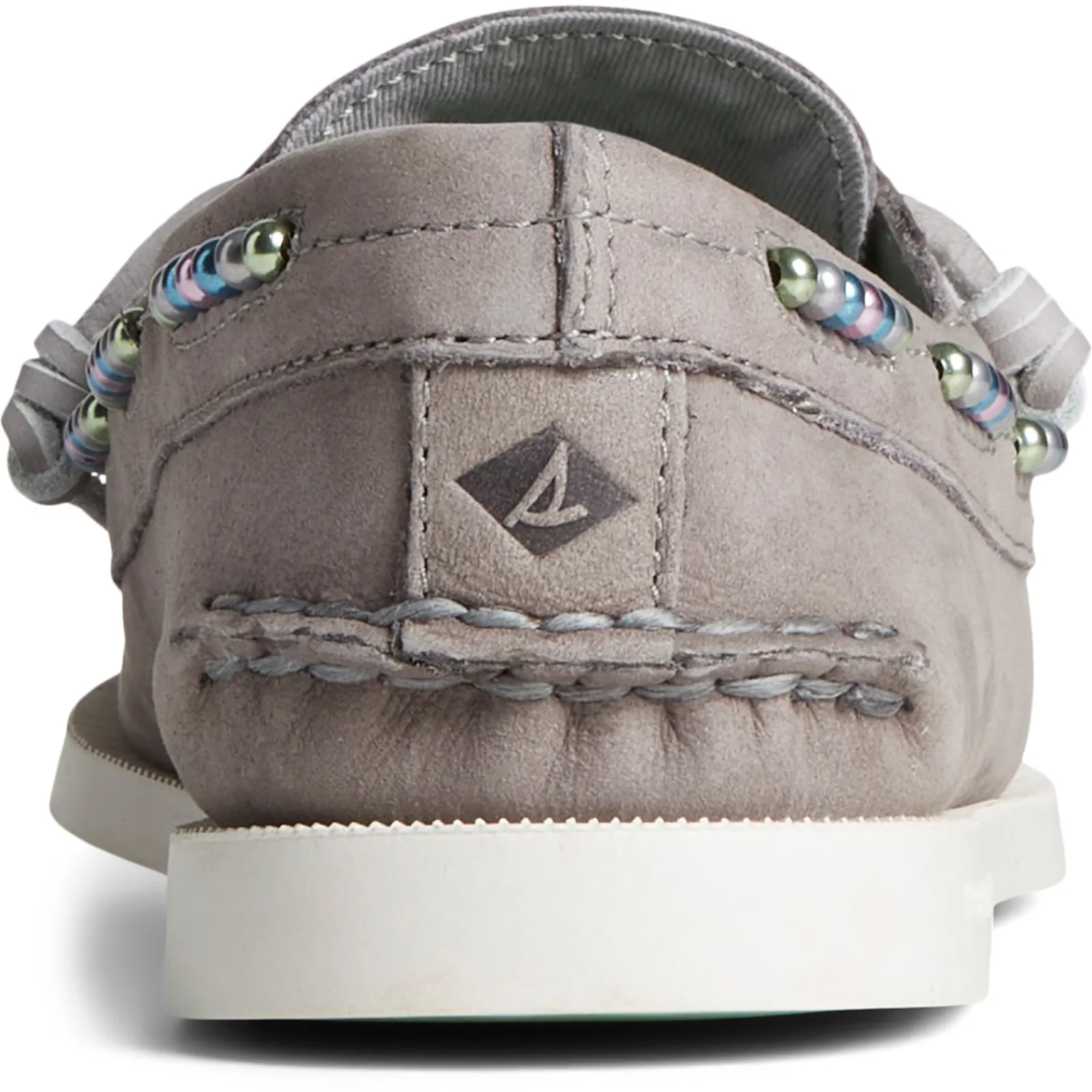 Outlet Sperry Women's , Authentic Original 2-Eye Beaded Boat Shoe Grey