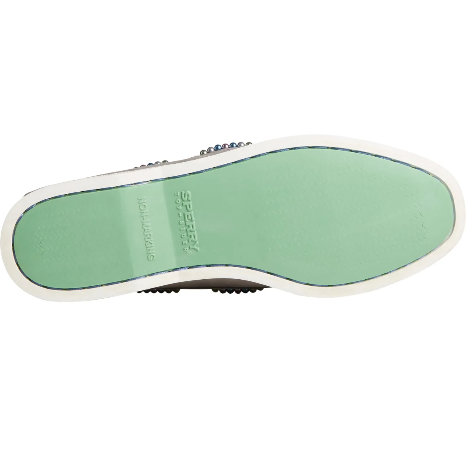 Outlet Sperry Women's , Authentic Original 2-Eye Beaded Boat Shoe Grey