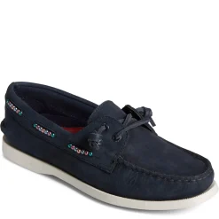 Outlet Sperry Women's , Authentic Original 2-Eye Beaded Boat Shoe Navy