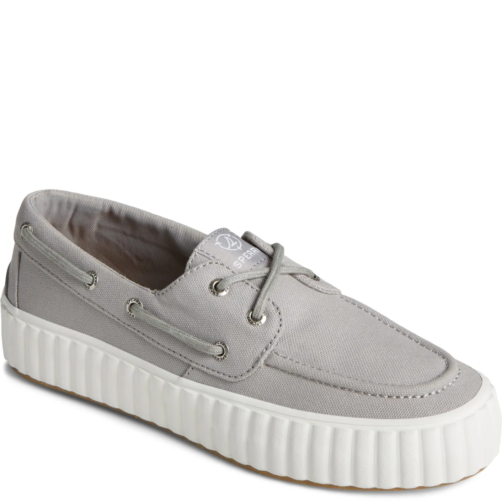 Sperry Women's , Pier Wave Boat Platform Sneaker Grey