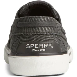 Hot Sperry Women's , Pier Wave Boat Sneaker Black