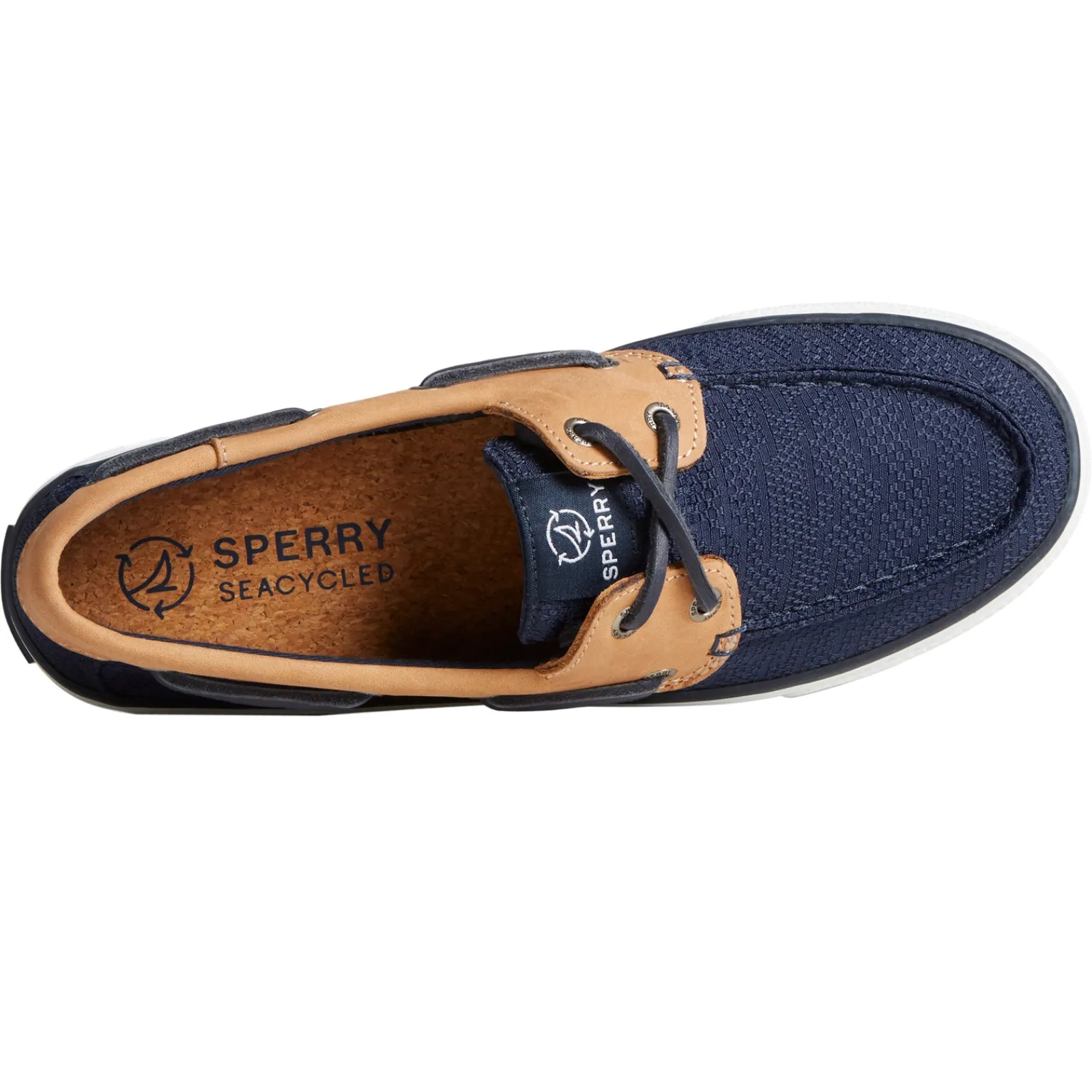 Best Sperry Women's , SeaCycled Bahama II Sneaker Navy Jacquard