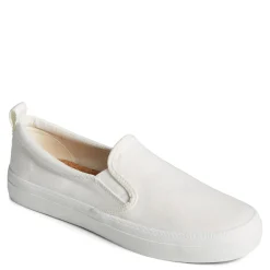 Discount Sperry Women's , SeaCycled Crest Twin Gore Canvas Sneaker White