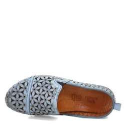 New Spring Step Women's , Flowerflow Slip-On Blue