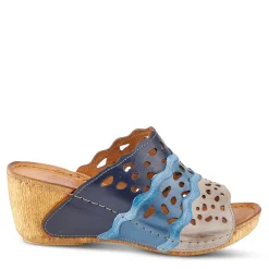Sale Spring Step Women's , Footy Sandal Blue Multi
