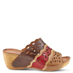 Best Spring Step Women's , Footy Sandal Brown Multi