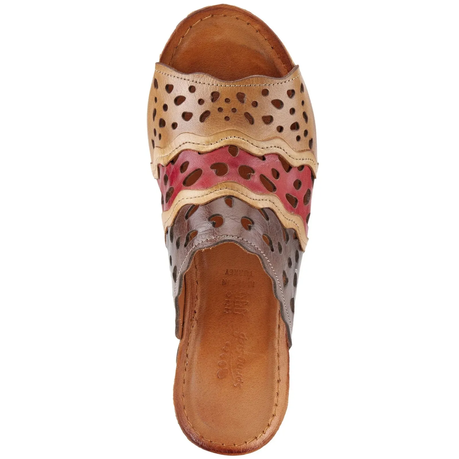 Best Spring Step Women's , Footy Sandal Brown Multi