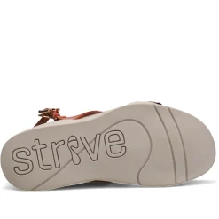 Discount Strive Women's , Lucia Sandal Orange / Leopard