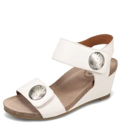 Online Taos Women's , Carousel 3 Sandal White
