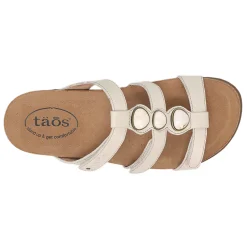 Outlet Taos Women's , Gemma Sandal Ivory