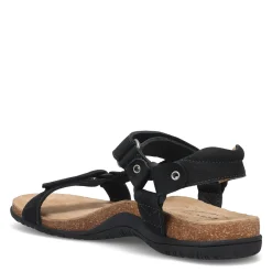Discount Taos Women's , Mixer Sandal Black Nubuck