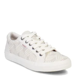 Hot Taos Women's , Plim Soul Sneaker Geo Print White Multi