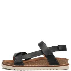 Hot Taos Women's , Sideways Sandal Black
