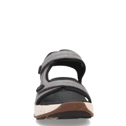 Sale Taos Women's , Super Side Sandal Grey Emboss