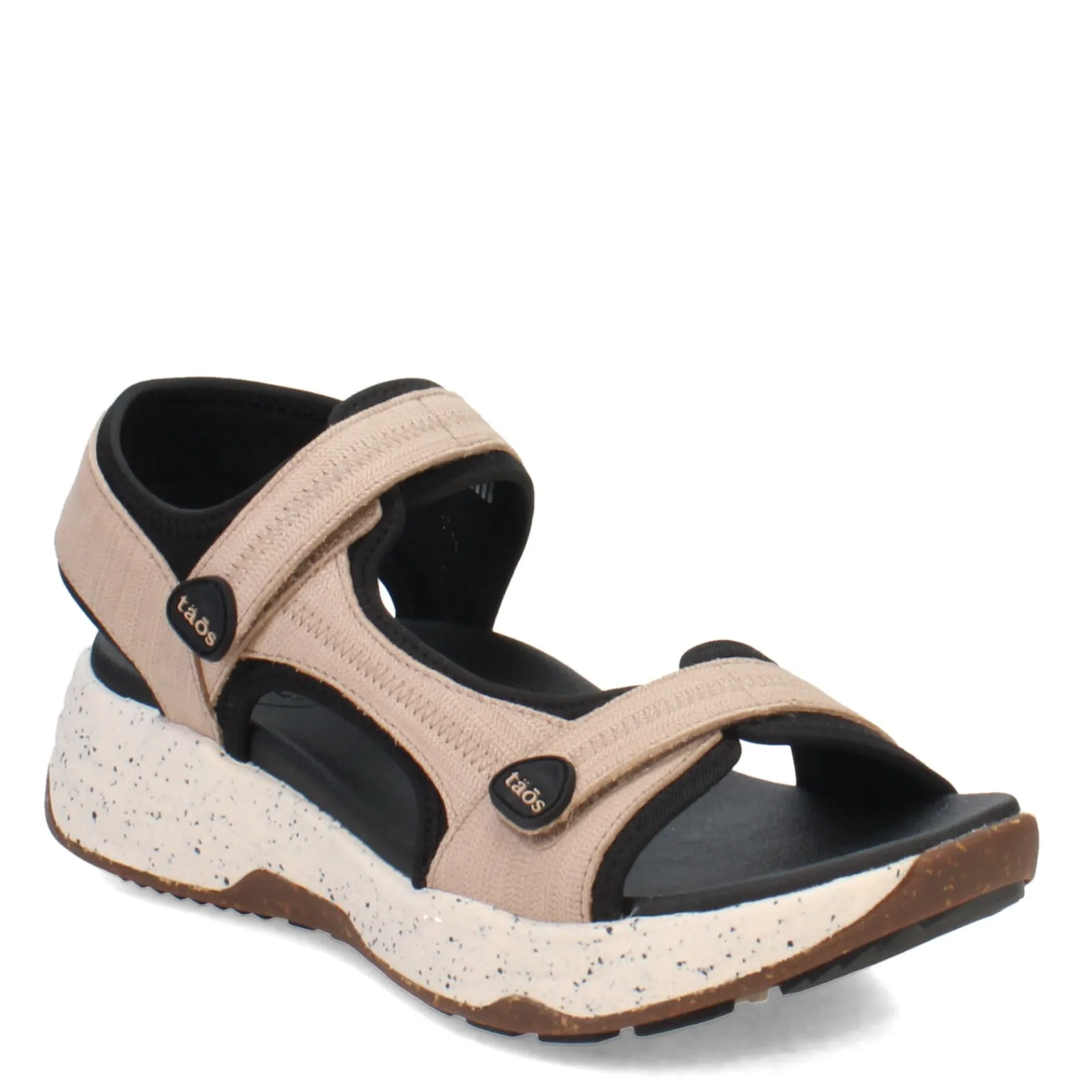 New Taos Women's , Super Side Sandal Natural Emboss