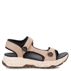 New Taos Women's , Super Side Sandal Natural Emboss