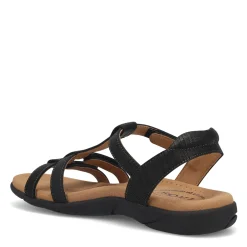 Hot Taos Women's , Trophy 2 Sandal Black Emboss