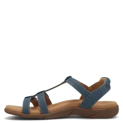 Clearance Taos Women's , Trophy 2 Sandal Blue Emboss