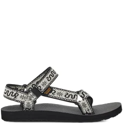 New Teva Women's , Original Universal Sandal Bandana White/Black
