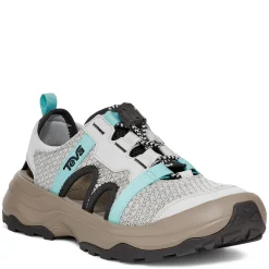 Best Teva Women's , Outflow Closed Toe Sandal Grey Aqua Mix