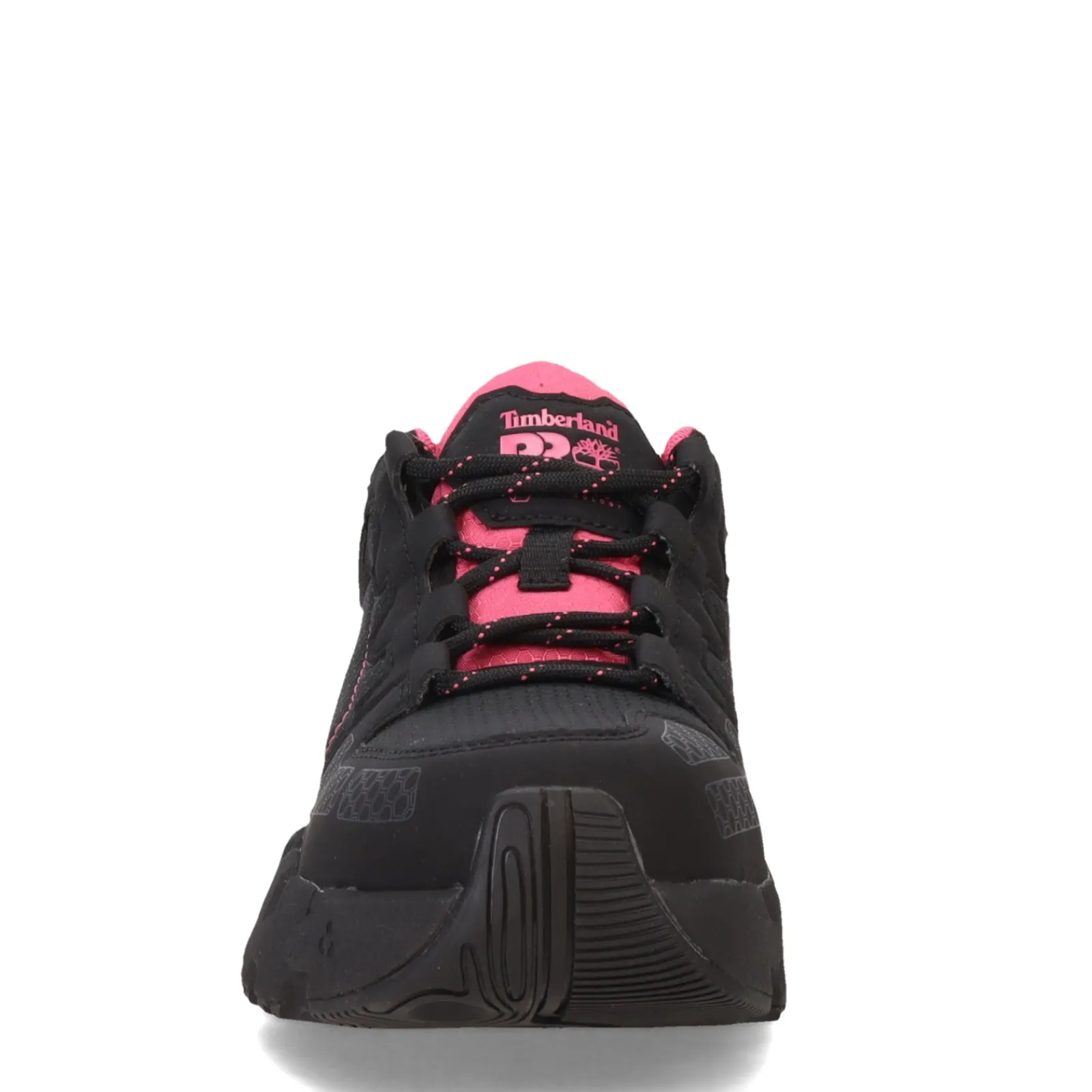 Discount Timberland Pro Women's , Powertrain EV Composite Toe Work Shoe Black/Pink