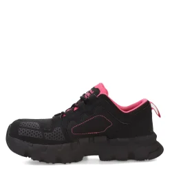Discount Timberland Pro Women's , Powertrain EV Composite Toe Work Shoe Black/Pink