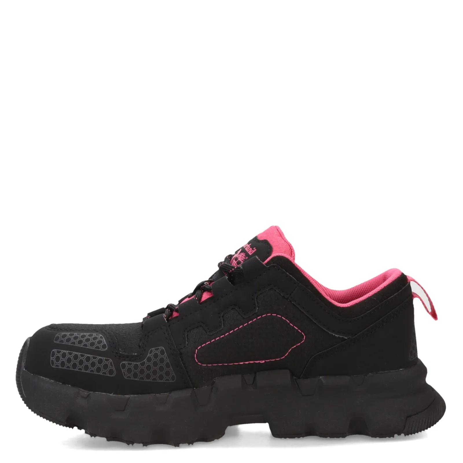 Discount Timberland Pro Women's , Powertrain EV Composite Toe Work Shoe Black/Pink