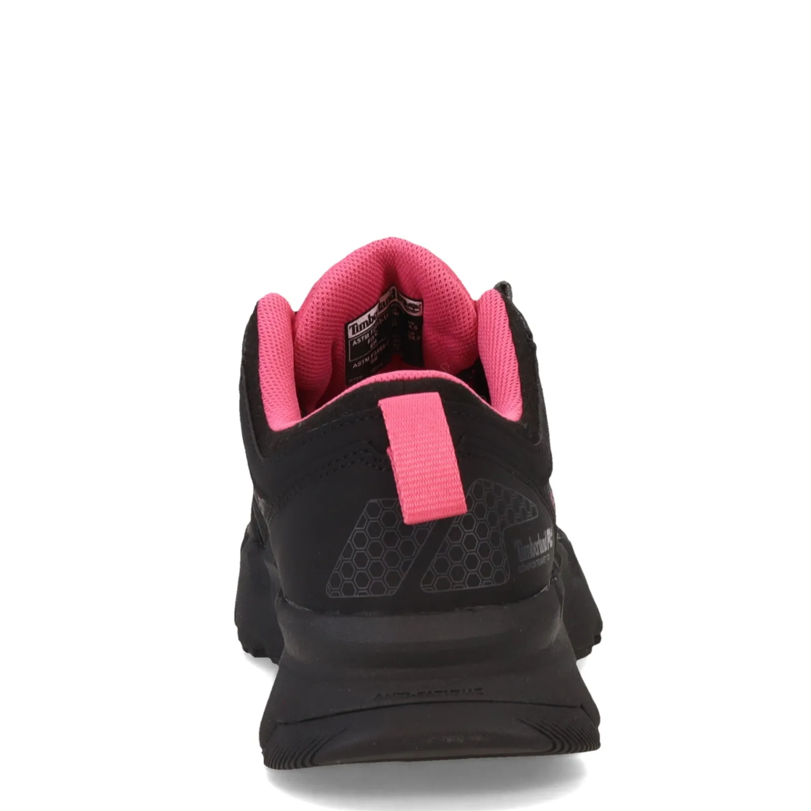 Discount Timberland Pro Women's , Powertrain EV Composite Toe Work Shoe Black/Pink
