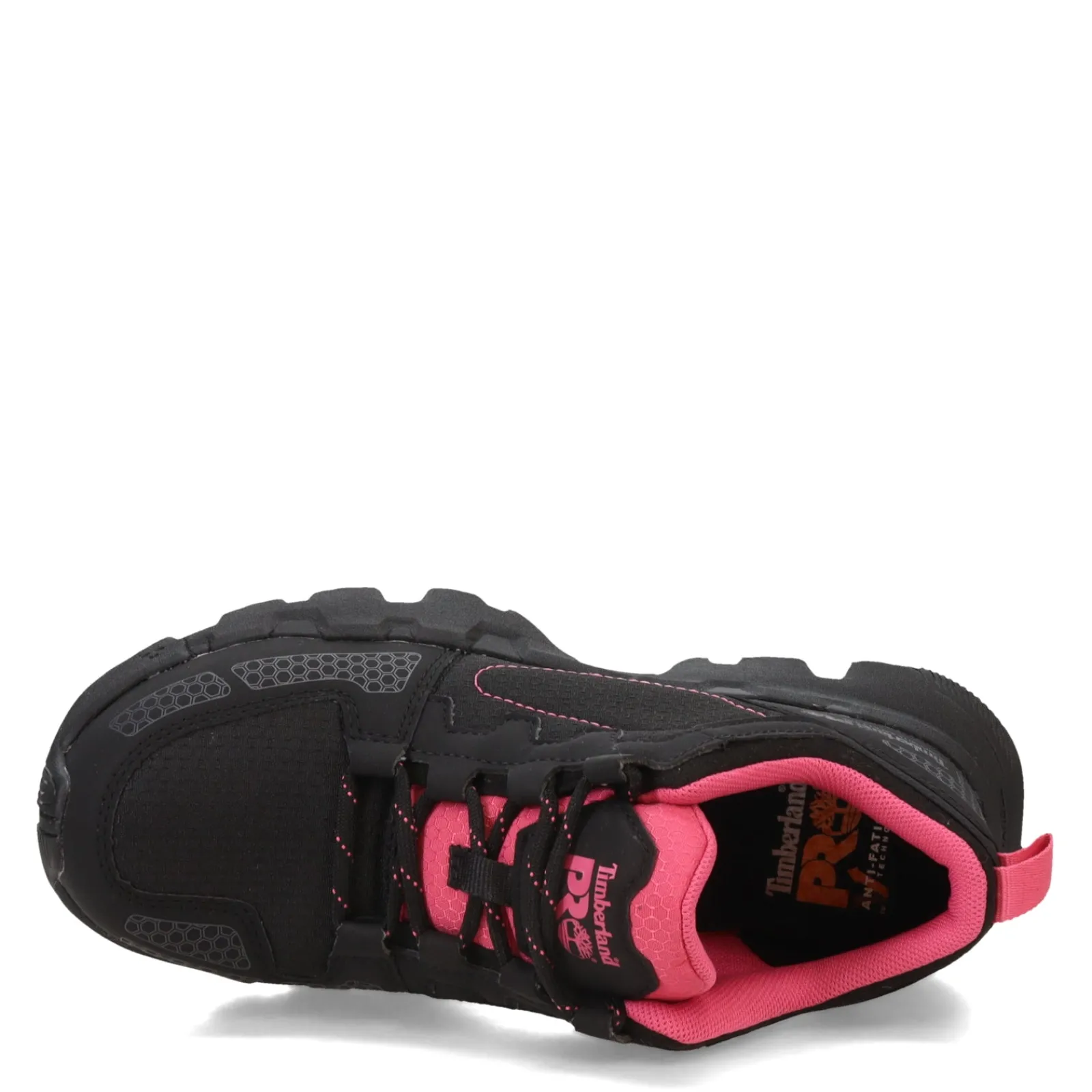 Discount Timberland Pro Women's , Powertrain EV Composite Toe Work Shoe Black/Pink