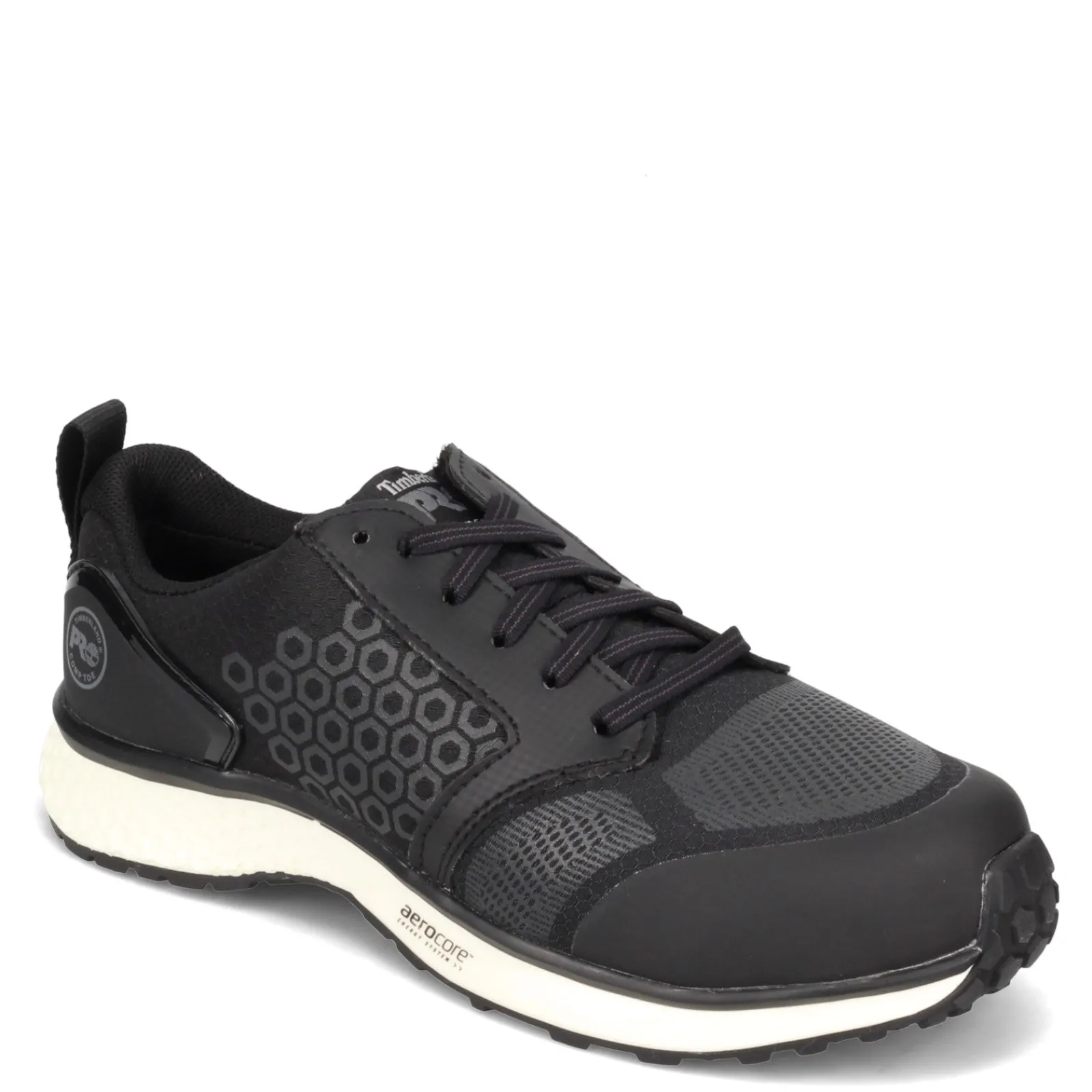 Discount Timberland Pro Women's , Reaxion Low Comp Toe Work Shoe Black / White