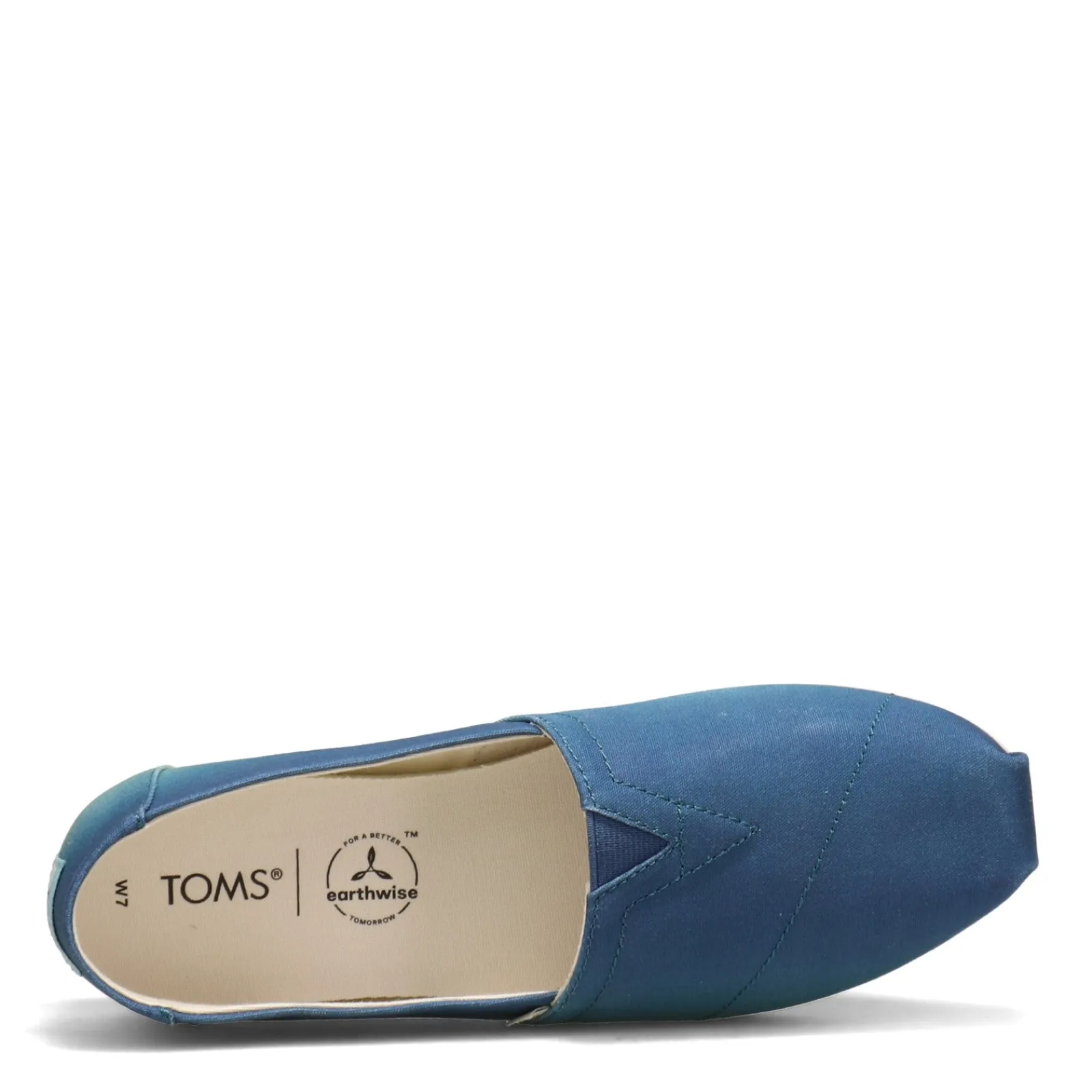 Online TOMS Women's , Alpargata Eco Dye Slip-On Indigo Multi Gradient