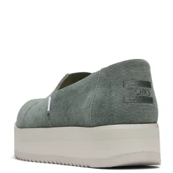 Clearance TOMS Women's , Alpargata Midform Slip-On Bonsai Green