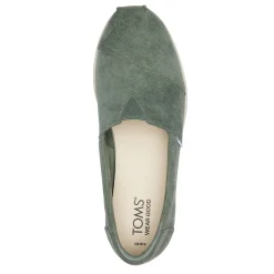 Clearance TOMS Women's , Alpargata Midform Slip-On Bonsai Green