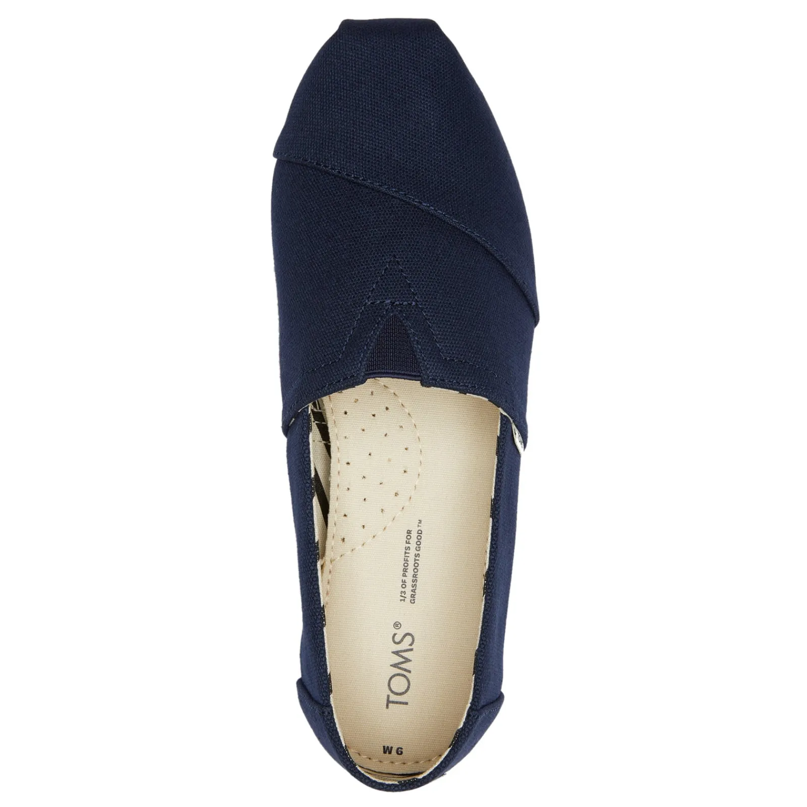 Discount TOMS Women's , Alpargata Recycled Slip-On Navy