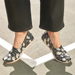 TOMS Women's , Alpargata Slip-On Black Ghost