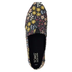 Discount TOMS Women's , Alpargata Slip-On Black Floral