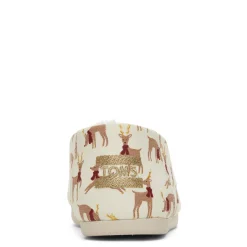 Sale TOMS Women's , Alpargata Slip-On Natural - Reindeer Print