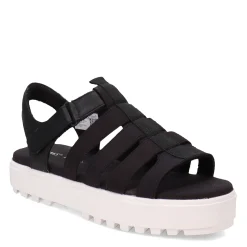 Online TOMS Women's , Fisherman Lug Sandal Black