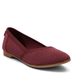 New TOMS Women's , Jutti Neat Flat Burgundy