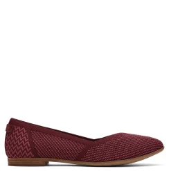 New TOMS Women's , Jutti Neat Flat Burgundy