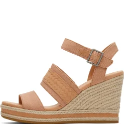 TOMS Women's , Madelyn Sandal Sandy Beige Canvas