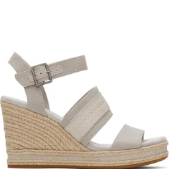 Best TOMS Women's , Madelyn Sandal Pebble Grey Canvas