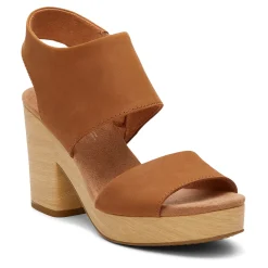 Outlet TOMS Women's , Majorca Platform Sandal Tan Leather