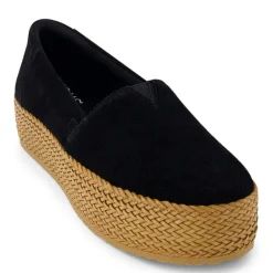Outlet TOMS Women's , Valencia Slip-On Black / Tan Weave